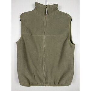 LL Kids by LL Bean Fleece Vest Youth XL 18-20 Tan Full Zipper